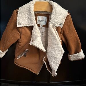 Urban Republic Tan Shearling-Lined Kids Jacket
